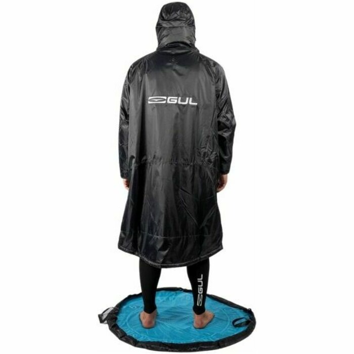 2024 Gul Revorobe Advance Long Sleeve Changing Robe & Free Change Mat AC0135 - Black / Cyan Blue